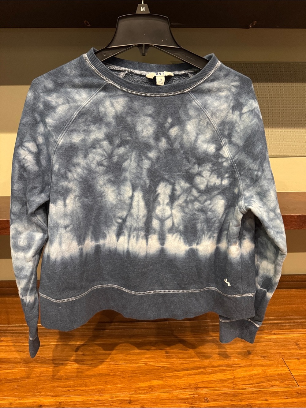 JoyLab Blue Tie-Dye Crewneck Sweatshirt